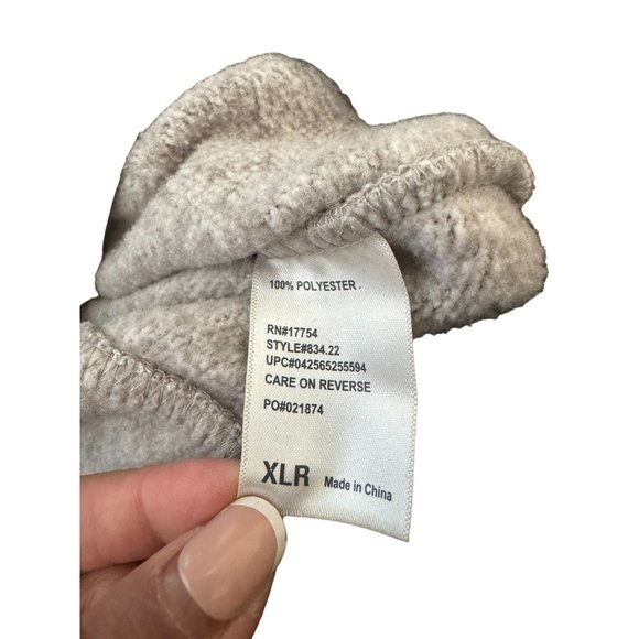 POLAR KING GRAY ZIP UP FLEECE SWEATER WOMANS XL | E2 - Picture 7 of 8